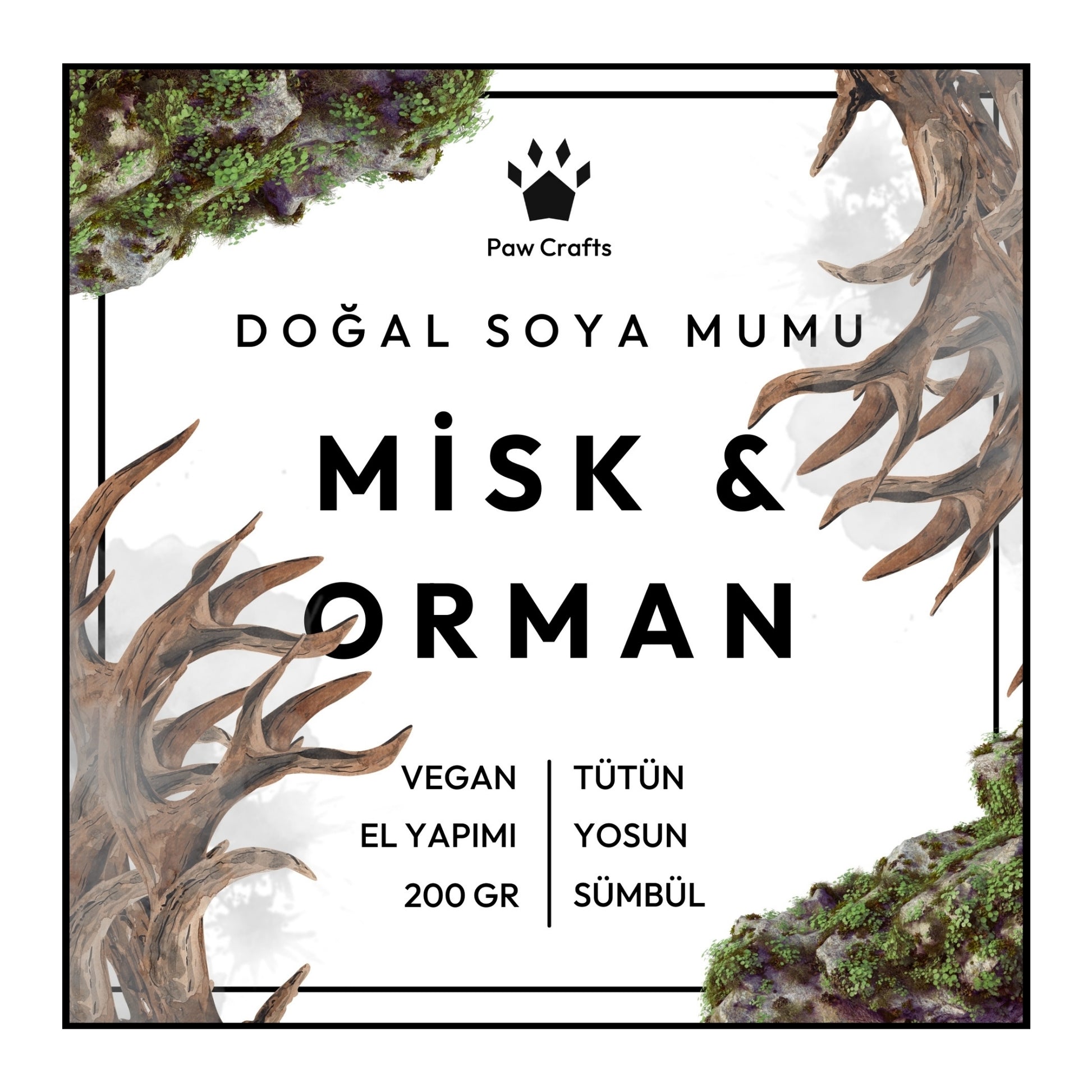 Misk & Orman Kokulu Mum - Yeniden Doldurma - Paw Crafts  - 4885697