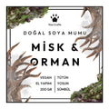 Kokulu Doğal Mum - Misk & Orman - Paw Crafts  - 7414093